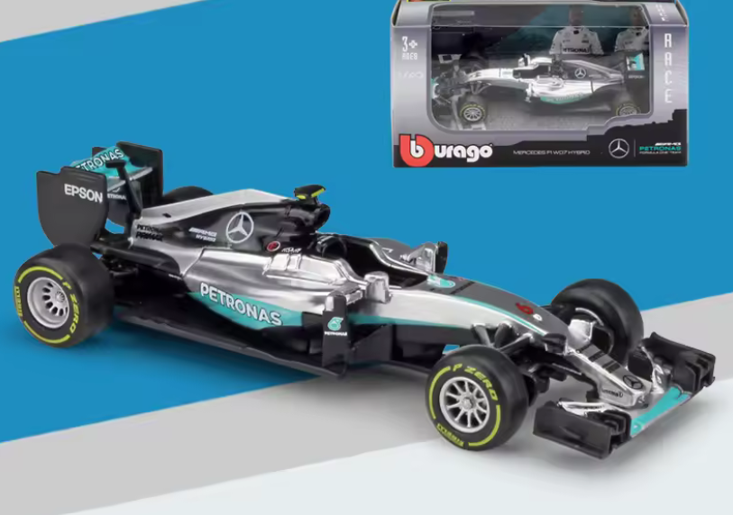 F1 Mercedes-Benz W07 Hybrid Racing Car 2016